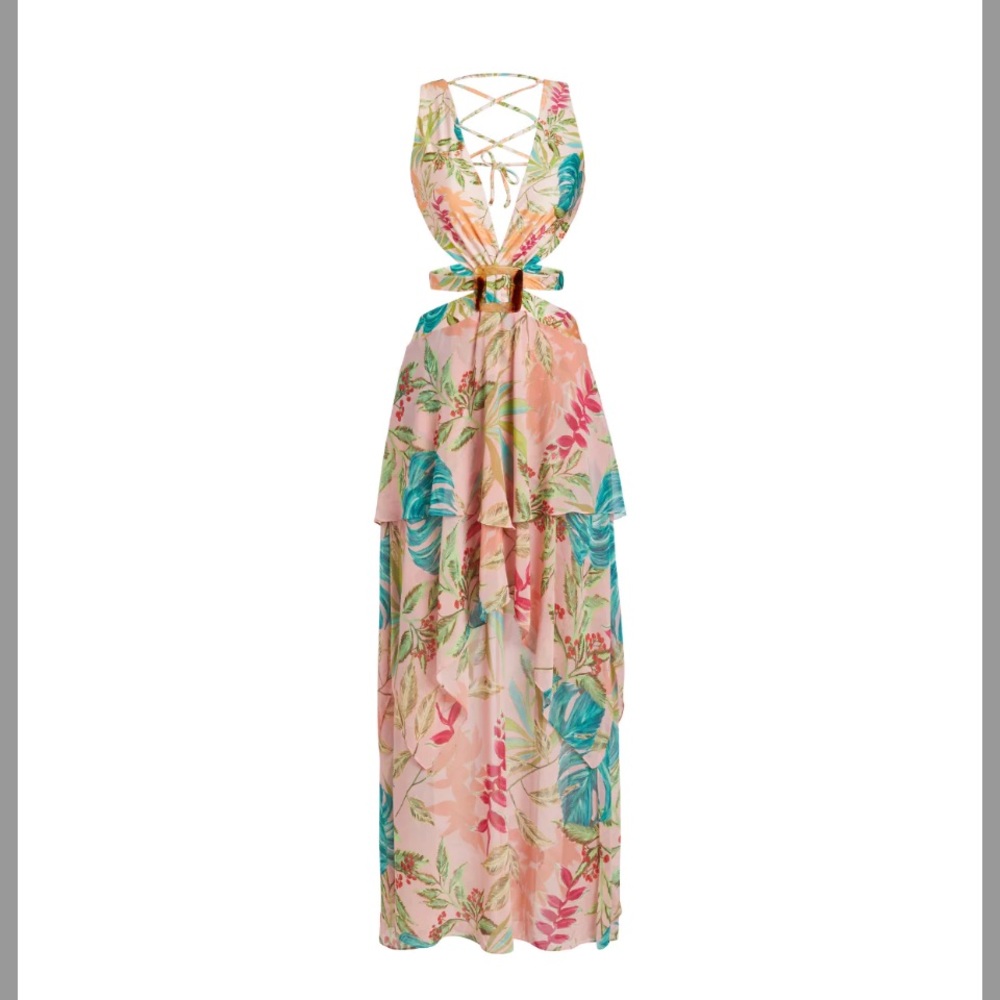 BNWT PatBo Tropicalia Cut-Out Beach Dress